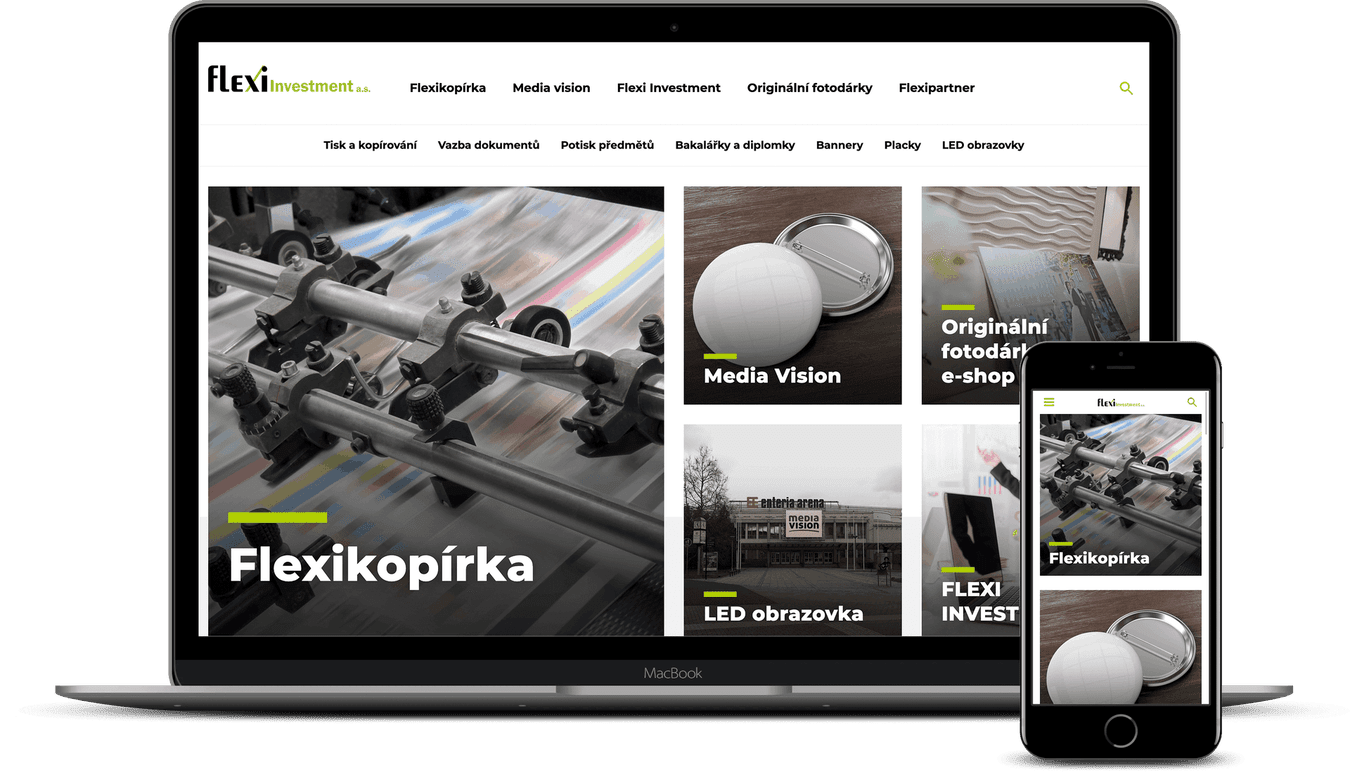 Tvorba webových stránek pro FLEXI Pardubice