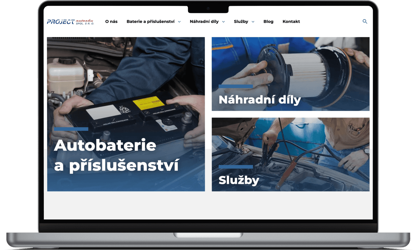 Tvorba webových stránek pro PROJECT AUTOAKU Klatovy