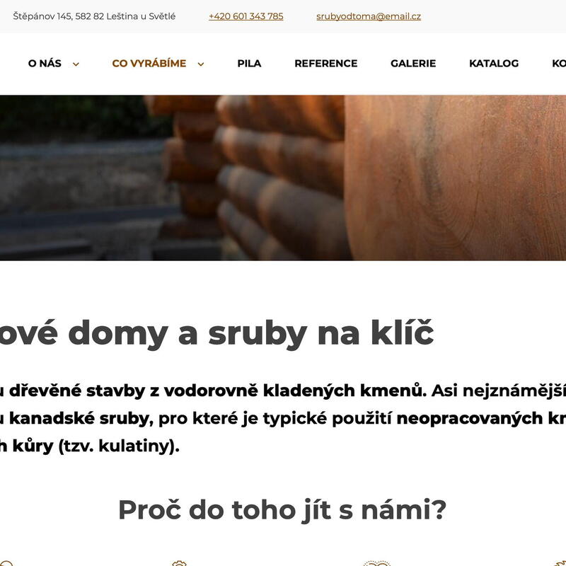 Nabízené stavby v přehledné formě na novém webu