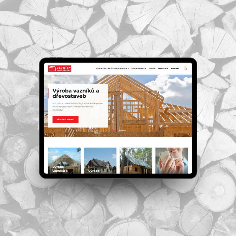 Nový web Konstrukce střech je responzivní, zabezpečený a rychlý
