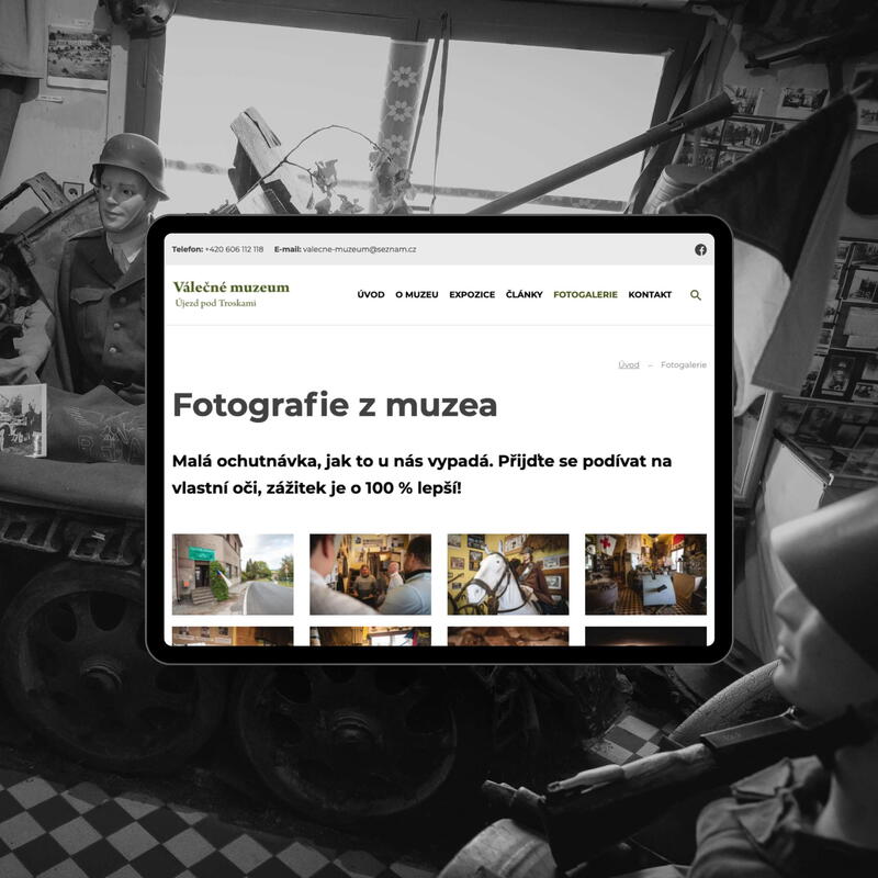 Nový web Válečné muzeum prezentuje nově pořízené fotografie