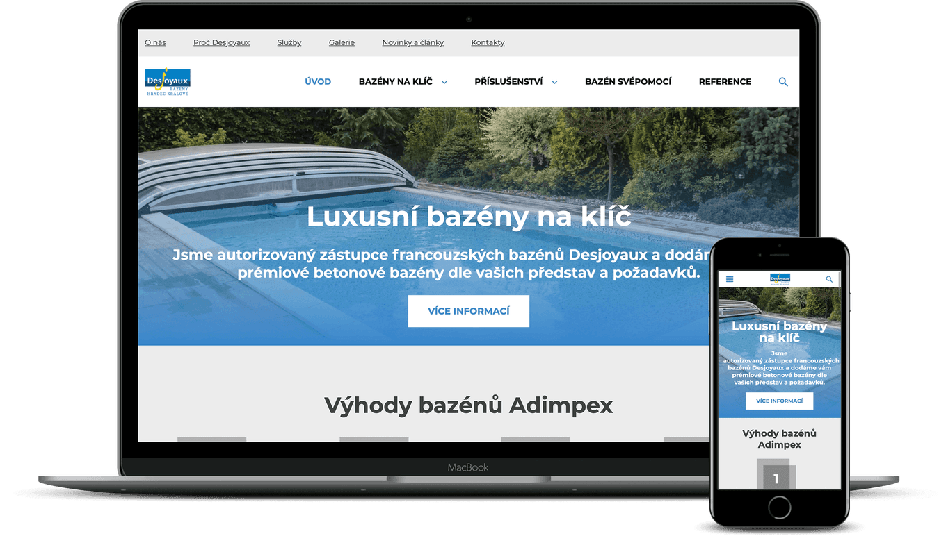 Tvorba webových stránek pro ADIMPEX s.r.o. Hradec Králové